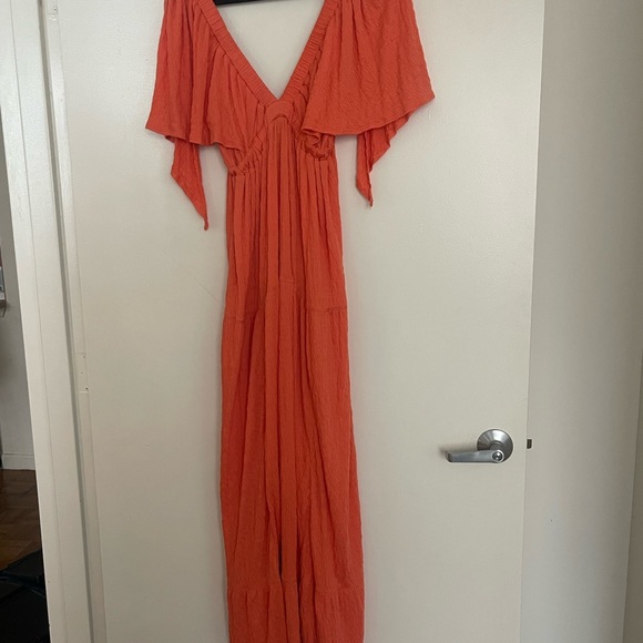 Free People Orange Maxi Dress - Picture 6 of 6